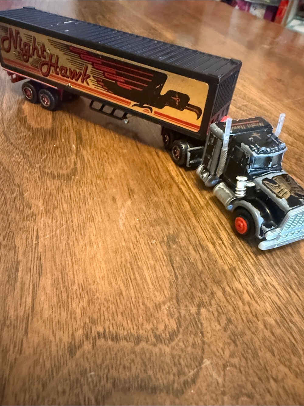 Majorette Night Hawk Black Semi Truck Toy - Kids Toy Truck